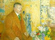 Carl Larsson anders zorn-ansikte mot ansikte med ansikten -portratt av anders zorn oil painting reproduction